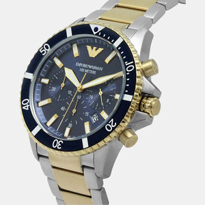 Helios (World Explorer) Men Quartz Blue Dial Chronograph Stainless Steel Watch AR11362