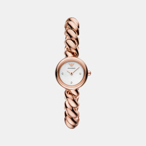 Alessia Women Quartz White Dial Analog Stainless Steel Watch AR11442