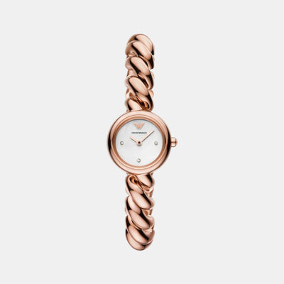 Alessia Women Quartz White Dial Analog Stainless Steel Watch AR11442