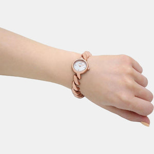 Alessia Women Quartz White Dial Analog Stainless Steel Watch AR11442