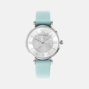 Gianni T-Bar Women Quartz Silver Dial Analog Leather Watch AR11443