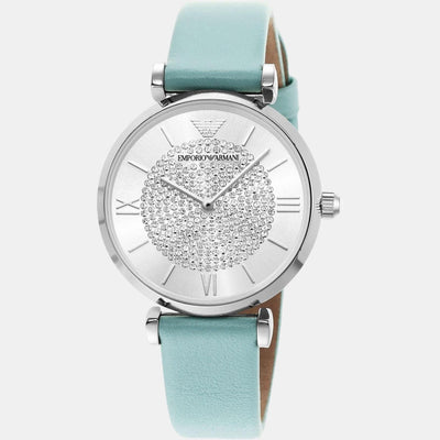 Gianni T-Bar Women Quartz Silver Dial Analog Leather Watch AR11443