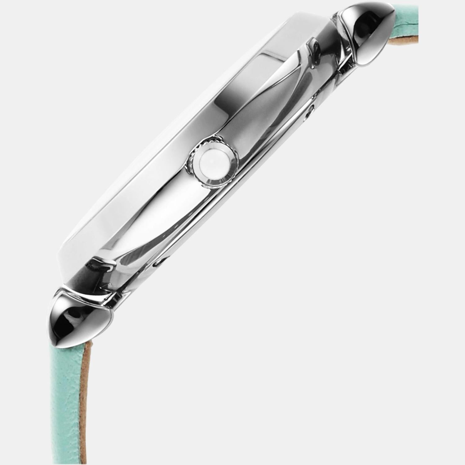 Gianni T-Bar Women Quartz Silver Dial Analog Leather Watch AR11443