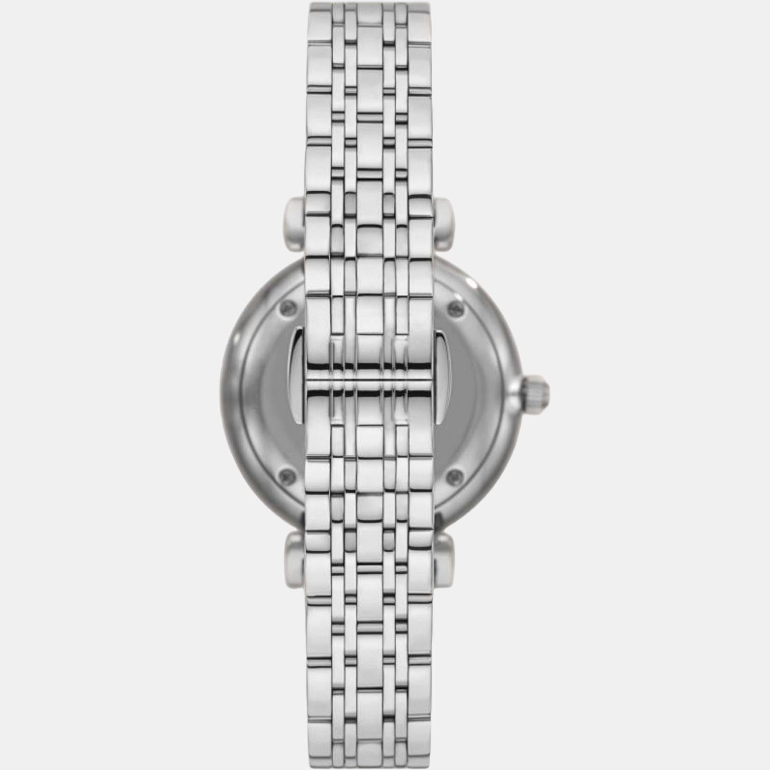 Gianni T-Bar Women Quartz Silver Dial Analog Stainless Steel Watch AR11445