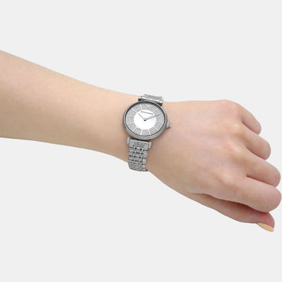 Gianni T-Bar Women Quartz Silver Dial Analog Stainless Steel Watch AR11445