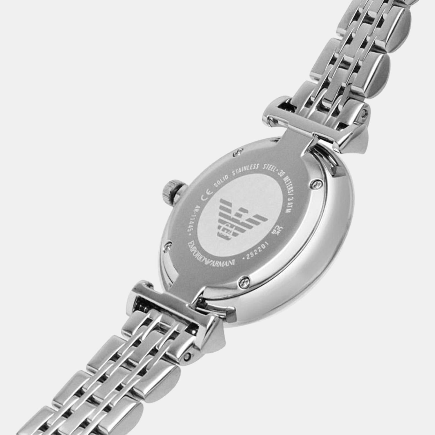 Gianni T-Bar Women Quartz Silver Dial Analog Stainless Steel Watch AR11445