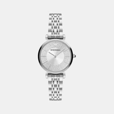 Gianni T-Bar Women Quartz Silver Dial Analog Stainless Steel Watch AR11445