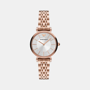 Gianni T-Bar Women Quartz Silver Dial Analog Stainless Steel Watch AR11446