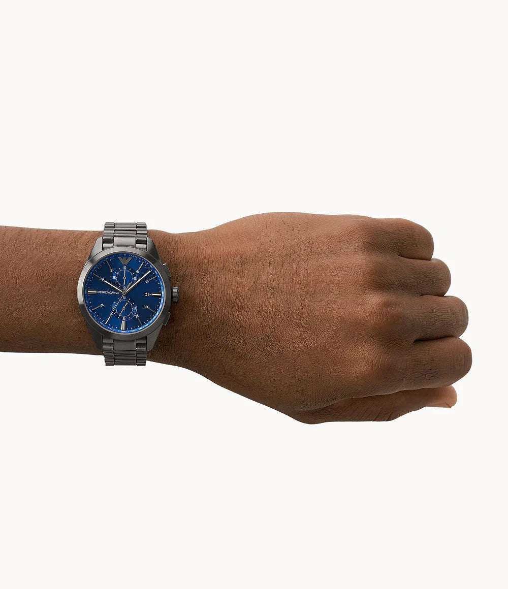 Emporio Armani Analog Blue Dial Men 43mm