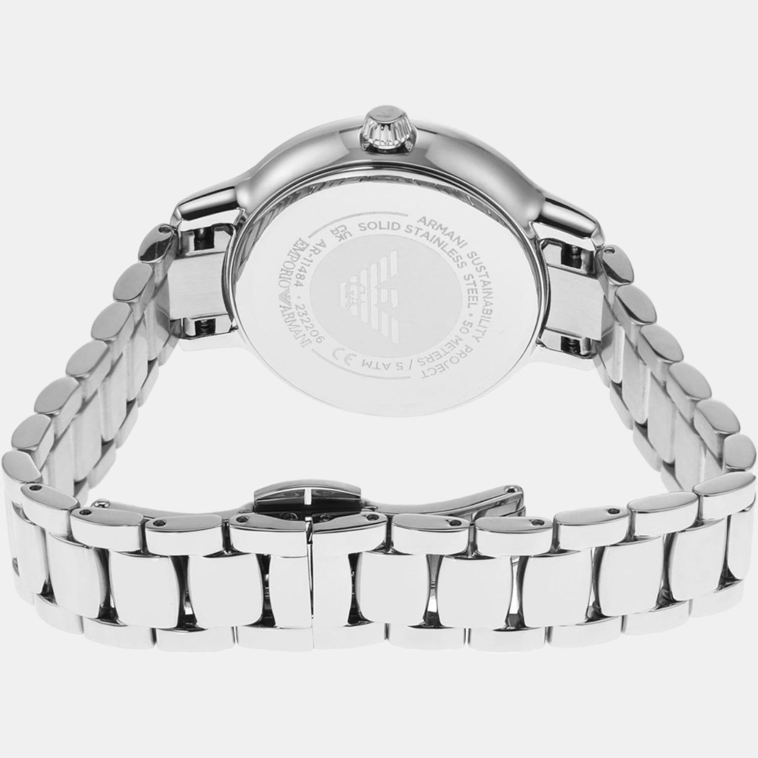 helios (Cleo) Women Quartz Silver Dial Analog Stainless Steel Watch AR11484