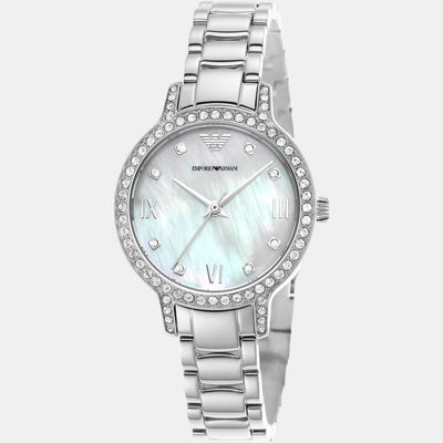 helios (Cleo) Women Quartz Silver Dial Analog Stainless Steel Watch AR11484