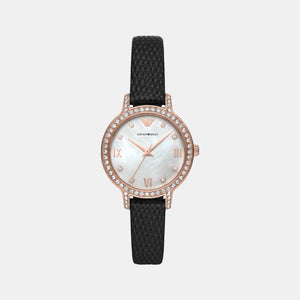 helios (Cleo) Women Quartz Mother Of Pearl Dial Analog Leather Watch AR11485