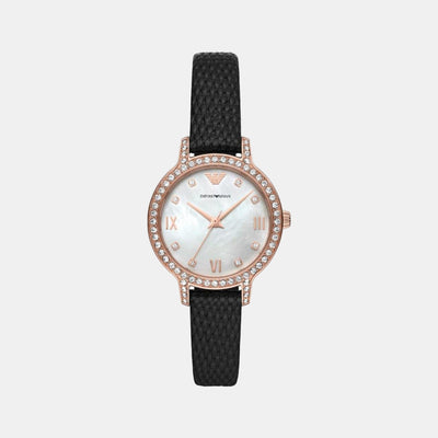 helios (Cleo) Women Quartz Mother Of Pearl Dial Analog Leather Watch AR11485