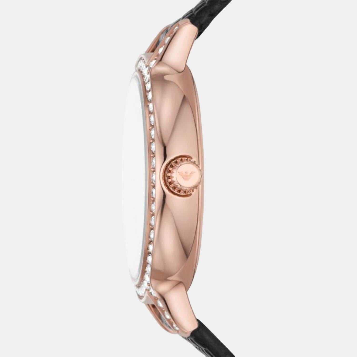 helios (Cleo) Women Quartz Mother Of Pearl Dial Analog Leather Watch AR11485