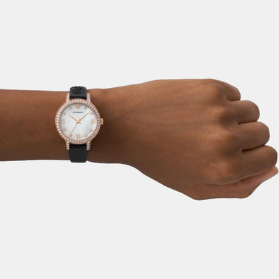 helios (Cleo) Women Quartz Mother Of Pearl Dial Analog Leather Watch AR11485