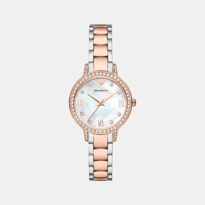 Cleo Women Quartz Silver Dial Analog Stainless Steel Watch AR11499