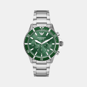Helios (World Explorer) Men Quartz Green Dial Chronograph Stainless Steel Watch AR11500