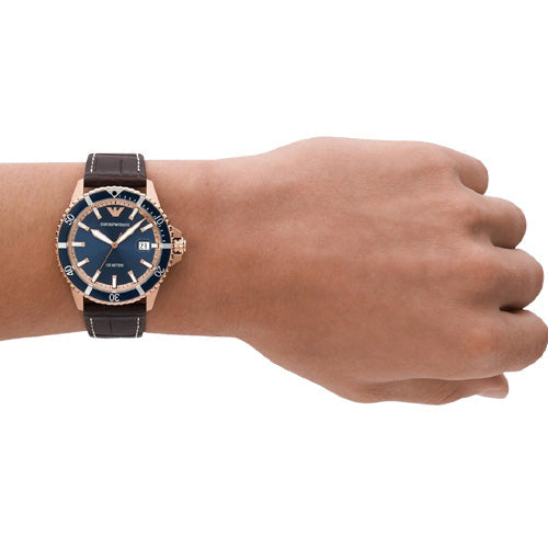 Emporio Armani Diver Blue Dial Men 42mm AR11556