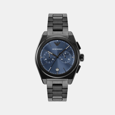 Federico Men Quartz Grey Dial Chronograph Stainless Steel Watch AR11561