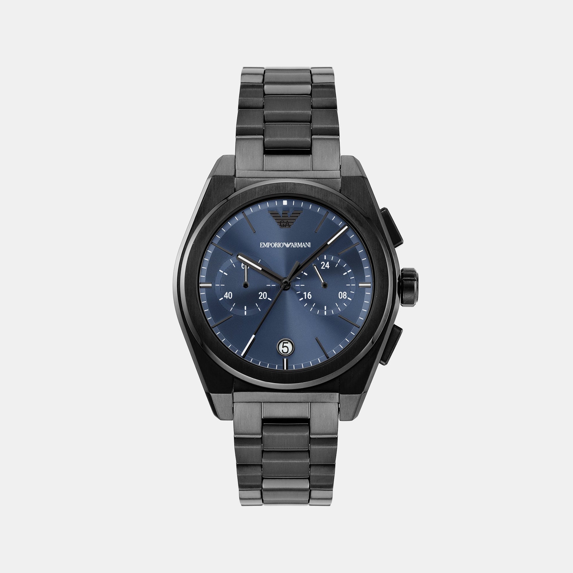 Federico Men Quartz Grey Dial Chronograph Stainless Steel Watch AR11561