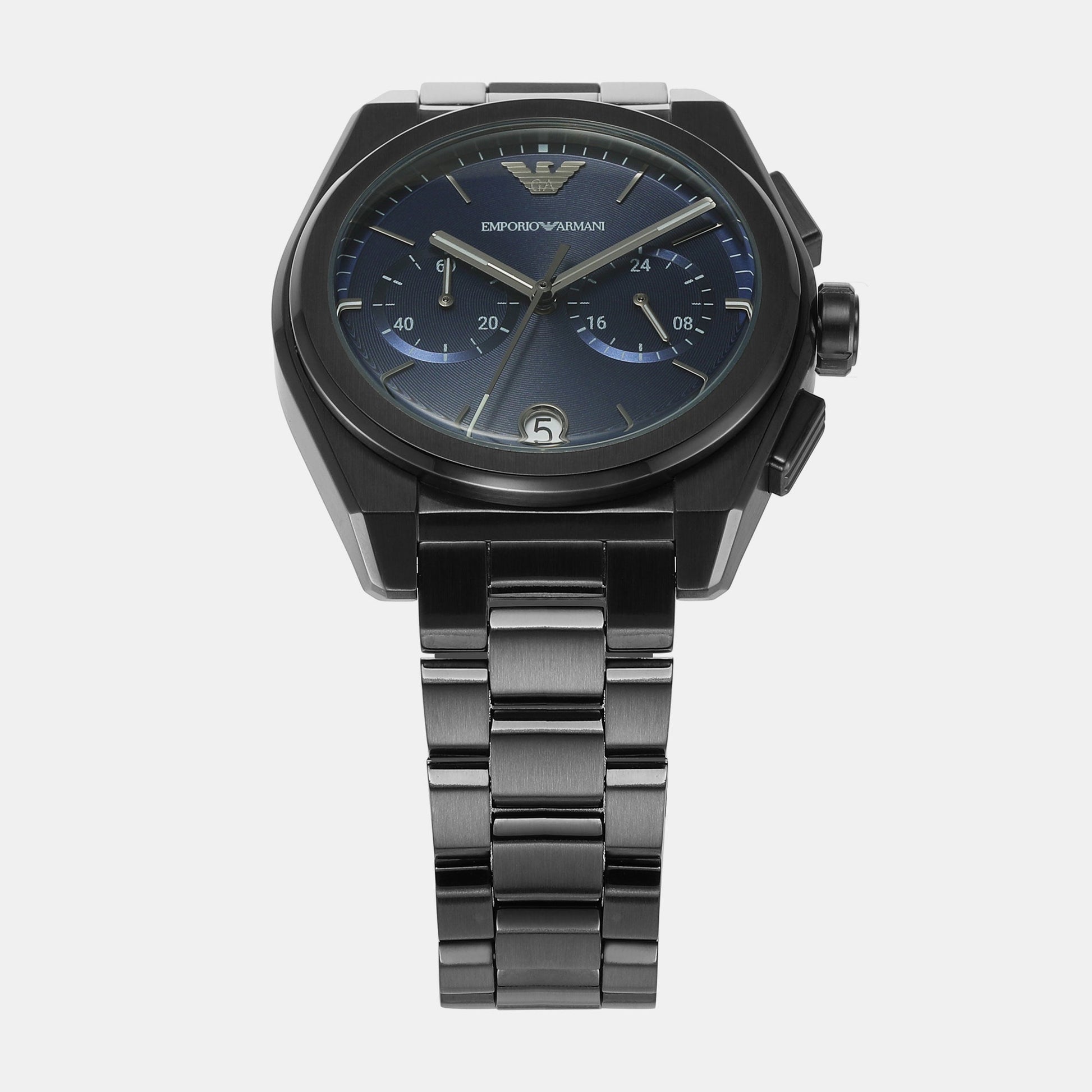 Federico Men Quartz Grey Dial Chronograph Stainless Steel Watch AR11561