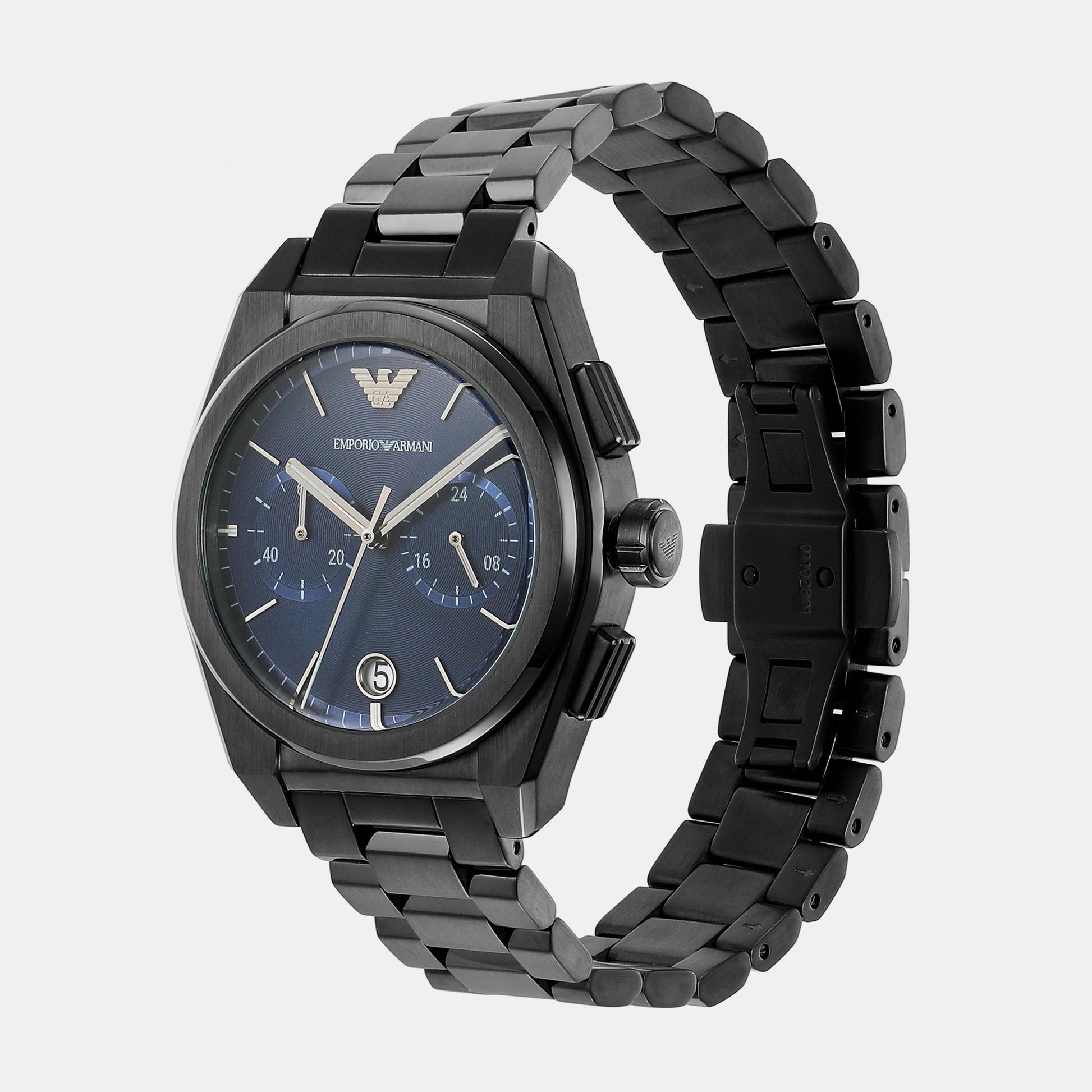 Federico Men Quartz Grey Dial Chronograph Stainless Steel Watch AR11561