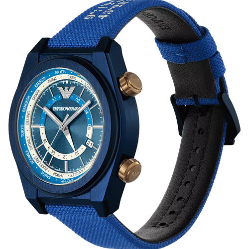 Emporio Armani Federica Blue Dial Men 43mm AR11564