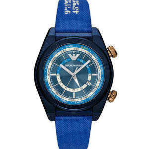 Emporio Armani Federica Blue Dial Men 43mm AR11564