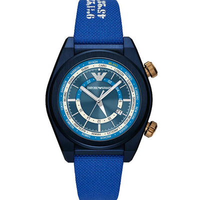 Emporio Armani Federica Blue Dial Men 43mm AR11564
