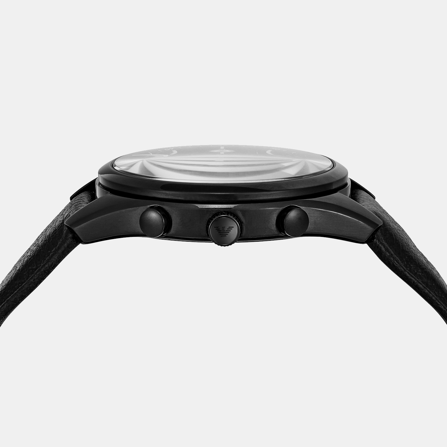 Antonio Men Quartz Black Dial Chronograph Leather Watch AR11583