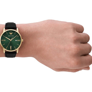 Emporio Armani Minimalist Green Dial Men 42mm