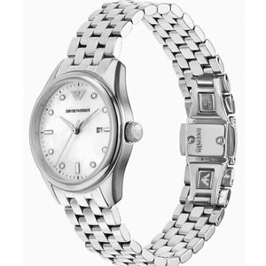 Emporio Armani Classic White Mother-Of-Pearl Dial Women 32mm AR11614