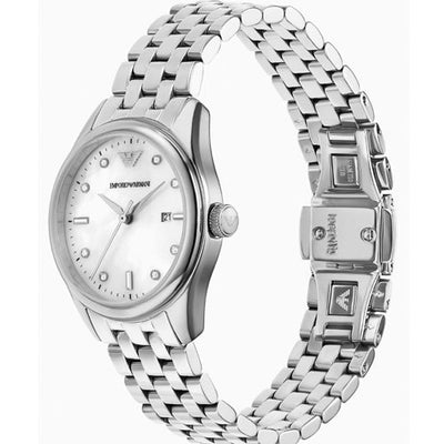 Emporio Armani Classic White Mother-Of-Pearl Dial Women 32mm AR11614