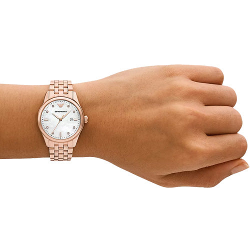 Emporio Armani Sport White Mother-Of-Pearl Dial Women 32mm AR11615
