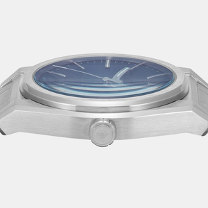 Federico Men Quartz Blue Dial Analog Stainless Steel Watch AR11620