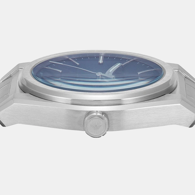 Federico Men Quartz Blue Dial Analog Stainless Steel Watch AR11620