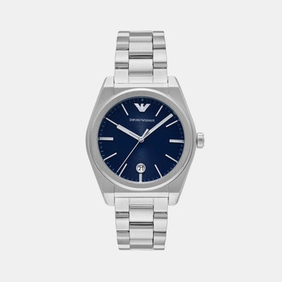Federico Men Quartz Blue Dial Analog Stainless Steel Watch AR11620