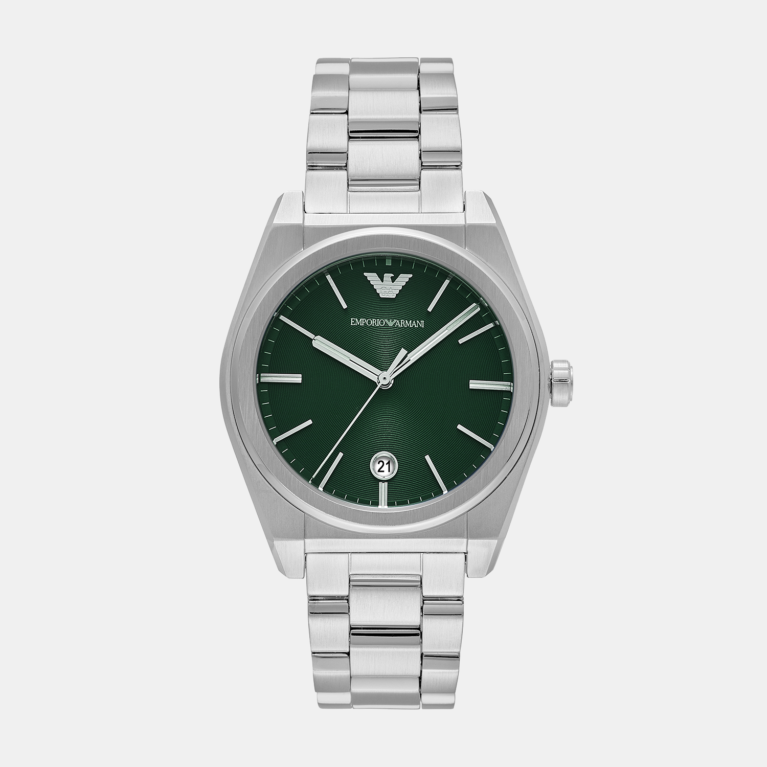 Federico Men Quartz Green Dial Analog Stainless Steel Watch AR11621