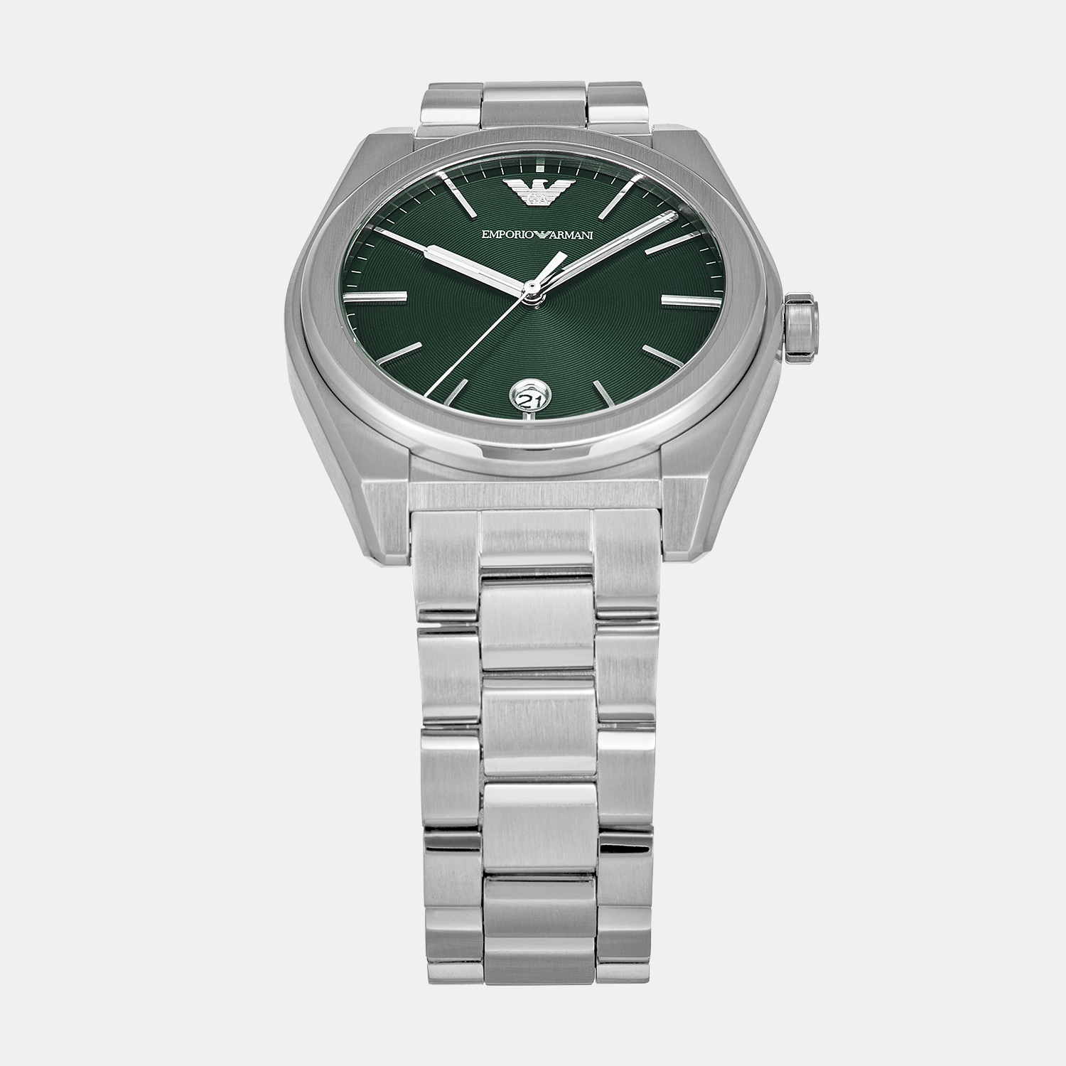 Federico Men Quartz Green Dial Analog Stainless Steel Watch AR11621