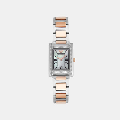 Genni Women Quartz Mother Of Pearl Dial Analog Stainless Steel Watch AR11626