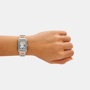 Genni Women Quartz Mother Of Pearl Dial Analog Stainless Steel Watch AR11626