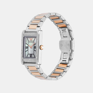 Genni Women Quartz Mother Of Pearl Dial Analog Stainless Steel Watch AR11626