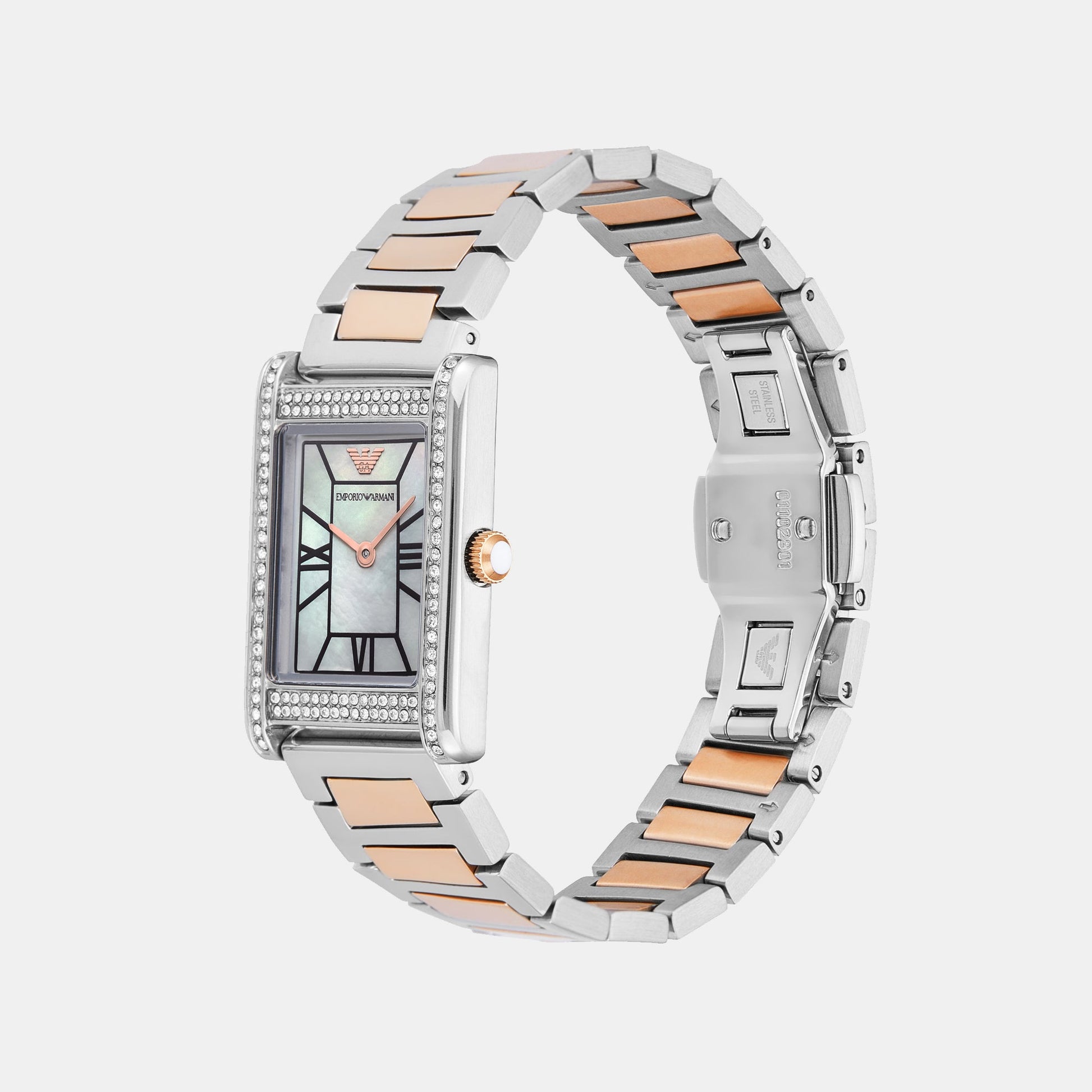 Genni Women Quartz Mother Of Pearl Dial Analog Stainless Steel Watch AR11626
