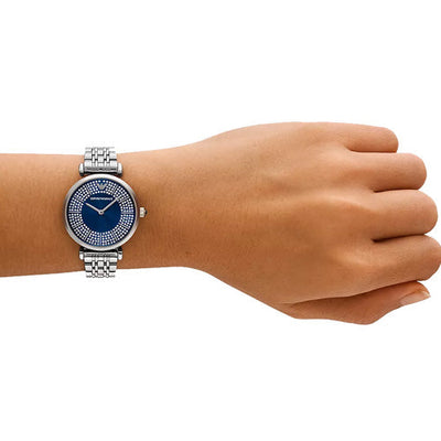 Emporio Armani Gianni T-Bar Blue Dial Women 32mm AR11627
