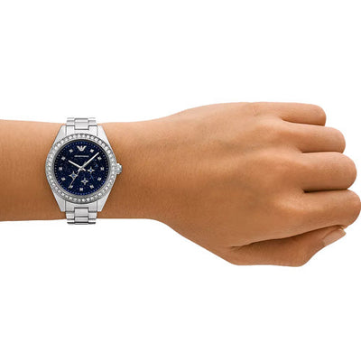 Emporio Armani Leo Blue Sandstone Dial Women 36mm AR11628