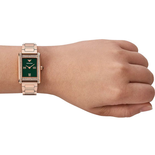 Emporio Armani Analog Green Dial Women 22mm AR11641