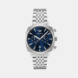 Carlo Men Quartz Blue Dial Chronograph Stainless Steel Watch AR11688