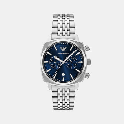 Carlo Men Quartz Blue Dial Chronograph Stainless Steel Watch AR11688