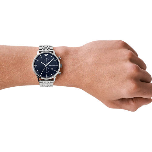 Emporio Armani Gianni Blue Dial Men 43mm AR1648