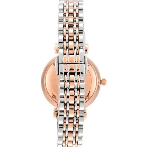 Emporio Armani Gianni T-Bar White Mother-Of-Pearl Dial Women 32mm AR1683